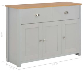 Credenza Grigia 112x35x81 cm