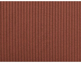 Divano color mattone allungabile con rivestimento in velluto a coste 225 cm Augustin – Bobochic Paris