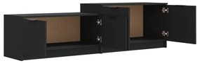 Mobile Porta TV Nero 158,5x36x45 cm in Legno Multistrato