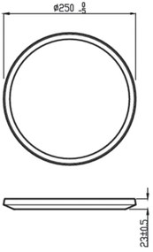 Philips - Plafoniera LED dimmerabile SUPERSLIM CL550 LED/15W/230V