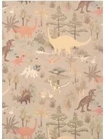 Majvillan Tapete Dinosaur Vibes - Soft Green