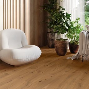 Parquet multistrato scala M in rovere biondo spazzolato natura sp. 14/4 mm 2.263 m²