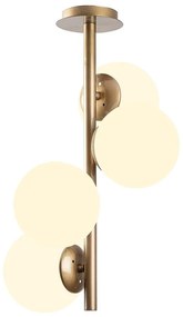 Plafoniera dorata con paralume in vetro ø 15 cm Faze – Opviq lights