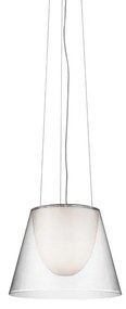 Flos KTribe Suspension 2 Lampada A Sospensione 39 cm a luce diffusa con diffusore esterno Trasparente