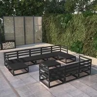 Set Divani da Giardino 11 pz in Legno Massello di Pino 3076118