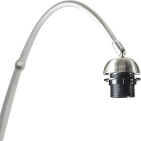 Lampada ad arco in acciaio con paralume verde muschio 50/50/25 - XXL