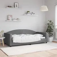 Letto da Giorno Grigio Scuro 90x190 cm in Tessuto 354122