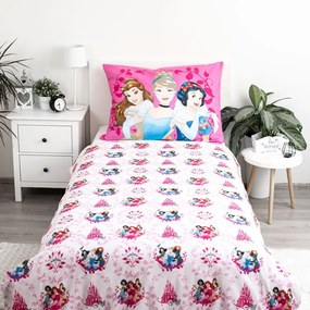 Biancheria da letto per bambini in cotone per letto singolo 140x200 cm Princezny "Heart" – Jerry Fabrics