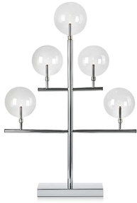 Markslöjd 704820 - Candelabro natalizio MAESTRO 5xE5/0,8W/230/12V cromo