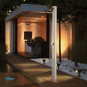 Arkema "Jolly S A600" Doccia Solare In Alluminio Verniciato a Polvere Accessori In Ottone Abs Cromato