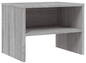 Comodino grigio sonoma 40x30x30 cm in legno multistrato