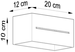 Applique LOBO 2xG9/40W/230V nero