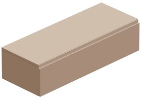 Mobile da bagno sotto lavabo Step taupe opaco L 120.3 x H 30 x P 46 cm 1 cassetto, lavabo non incluso