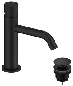 Rubinetto per lavabo a canna bassa Loop K nero opaco SANYCCES
