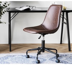 Sedia da ufficio marrone scuro Monaco – House Nordic