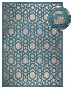 Tappeto blu per esterni 120x170 cm Oro - Flair Rugs