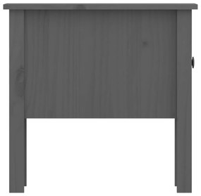 Tavolino Grigio 50x50x49 cm Legno Massello di Pino