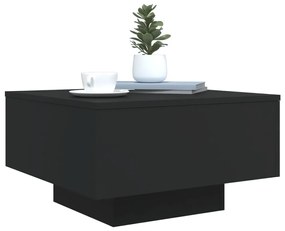 Tavolino da salotto nero 55x55x31 cm in legno multistrato