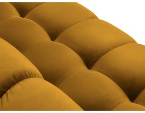 Divano angolare in velluto giallo, angolo sinistro Bali - Cosmopolitan Design