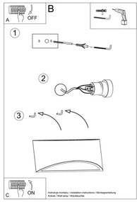 Sollux SL.1048 - Applique VIXEN 1xG9/40W/230V bianco lucido