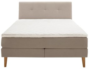 Letto boxspring beige 160x200 cm Stockholm - Meise Möbel