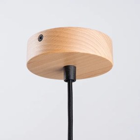 Sollux SL.1324 - Lampadario a sospensione con filo INDY 1xE27/15W/230V diametro 38 cm nero