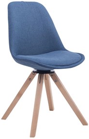 Sedia Visitatore Troyes Girevole Square / Blau / Natura