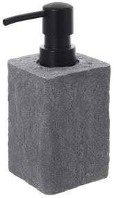 Dispenser sapone in Resina Grigio Capacita 280 ml Effetto Pietra