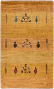 Loribaft Tappeto persiano 90 x 140 Giallo (Iran) Annodato A Mano