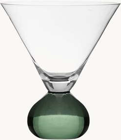 Set di 2 bicchieri da Martini in cristallo fatti a mano Zephyr