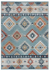 Tappeto blu per interni ed esterni 200x290 cm Avery Blue - Flair Rugs