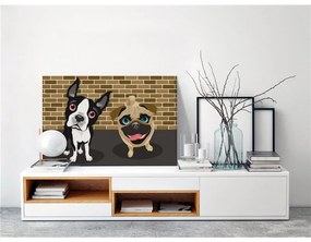 Quadro fai da te Cuccioli dolci  Colore Bianco, Dimensioni e Misure 60x40