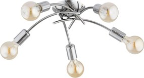Lampadario a plafone TORIZO 5xE27/15W/230V cromo lucido