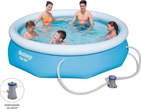 Bestway - piscina gonfiabile 305 x 76 cm autoportante fuori terra pompa filtro fast set