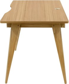 Scrivania con effetto rovere 70x140 cm Nice – Woodman