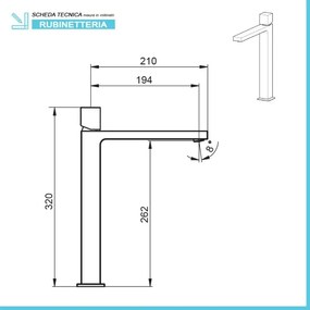 Set miscelatori lavabo alto bidet e doccia a incasso con deviatore Torre