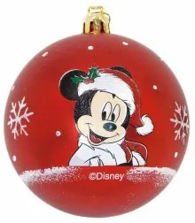 Palla di Natale Mickey Mouse Happy smiles 6 Unità Rosso Plastica (Ø 8 cm)
