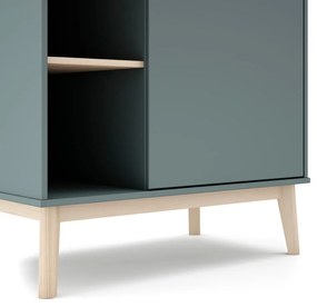 Armadio per bambini verde polveroso 90x180x52 cm Esteban – Marckeric