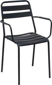 ROMANUS - poltrona da giardino impilabile in ferro