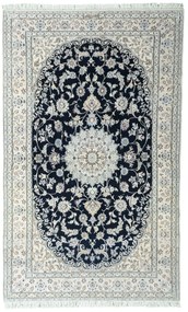 Nain Tappeto persiano 130x210 Blu (Iran) Annodato A Mano