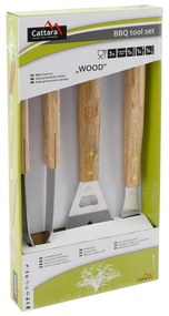 Set di 3 utensili per grigliare Wood - Cattara