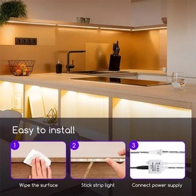 Aigostar - Striscia LED da esterno dimmerabile 5m LED/18W/12/230V 3000K IP65