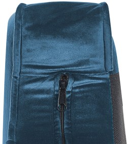 Chaise longue velluto blu marino destra ALLIER Beliani