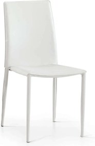 BEVERLEY - sedia moderna ecopelle struttura in acciaio