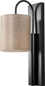 Lampada da parete nera/beige Baston – Opviq lights