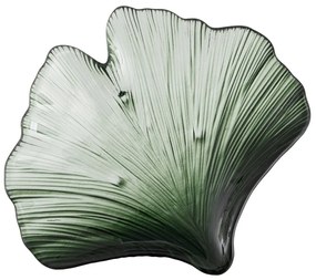 Vassoio decorativo in vetro 16x17 cm Gingko - Ixia