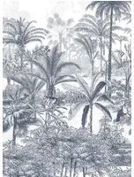 Isidore Leroy Carta da parati panoramica Amazone Hoch - Bleu