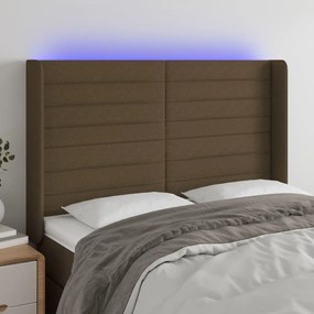 Testiera A Led Marronescuro147x16x118/128cm İntessuto /