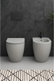 Bidet filomuro BEST OLYMPIA CERAMICA L 36 x H 42 x P 53 cm ghiaccio opaco