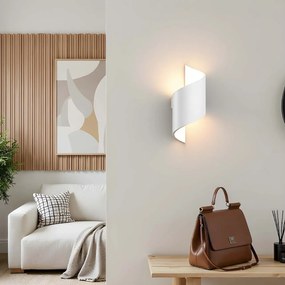 Applique a Spirale da Parete in Gesso Pitturabile G9